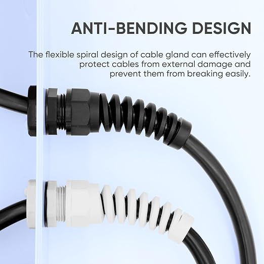 Strain Relief Cord Connector, LISTENJIALE 2Pcs NPT 3/4" Waterproof Cable Gland - Image 5
