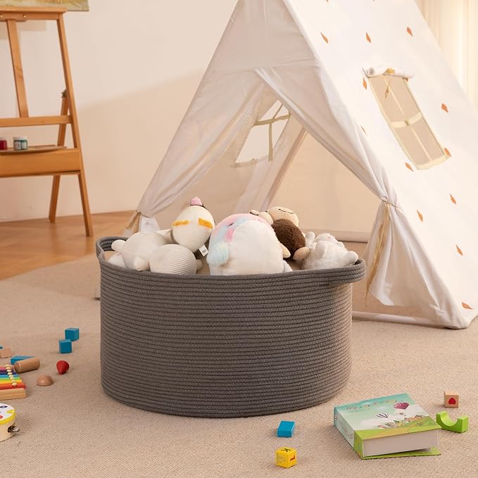 OIAHOMY 90L Extra Large Blanket Basket - Image 6