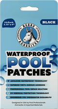Burro Adhesives 10-Pack Waterproof Black Pool Patches by Pool+Patch