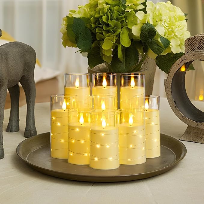 Homemory 9 Pcs Flameless Candles - Image 2