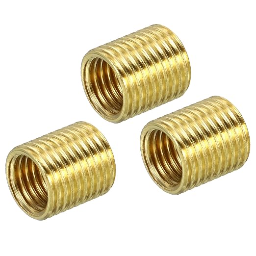 MECCANIXITY Thread Reducing Nuts Insert M10 x 1mm Male to M8 x 1mm Female Brass by MECCANIXITY