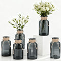 6 Pack Mason Jar Vases for Centerpieces, Wide Mouth Mason Jars by LEYIQU