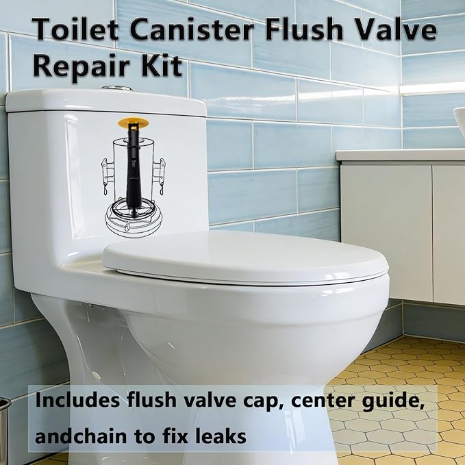 Toilet Canister Flush Valve Replacement Kit, Compatible - Image 2