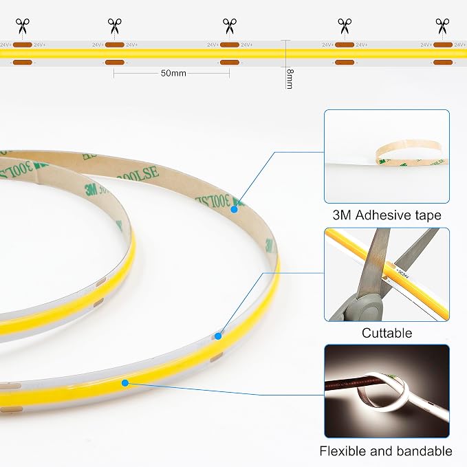 AXMOTUT COB LED Strip Light - Image 3