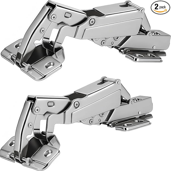 175 Degree Hinges Frameless Cabinet Doors Hinges 48mm Concealed Hydraulic by TamBee
