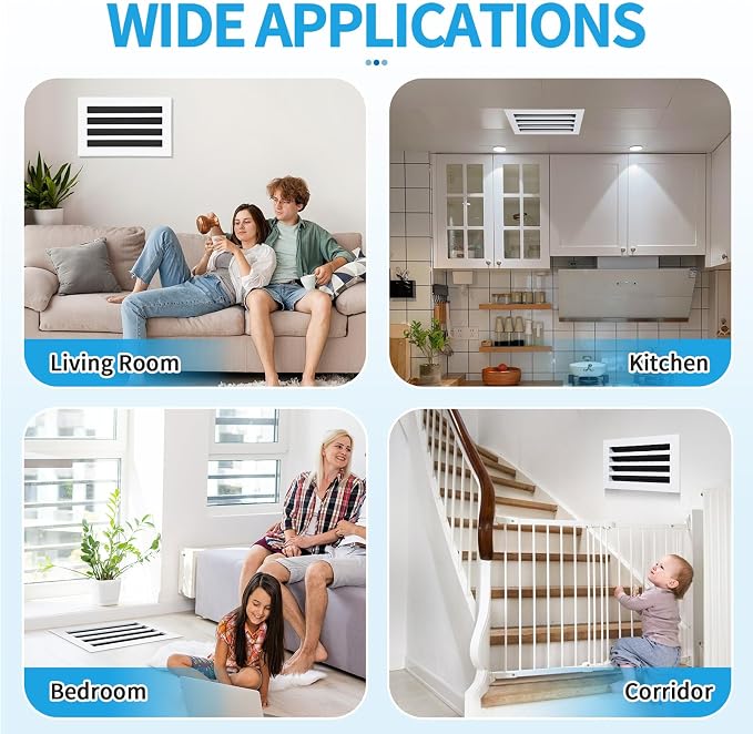 14x8 Modern AC Vent Cover, Decorative Air Vent Register Grille - Image 6