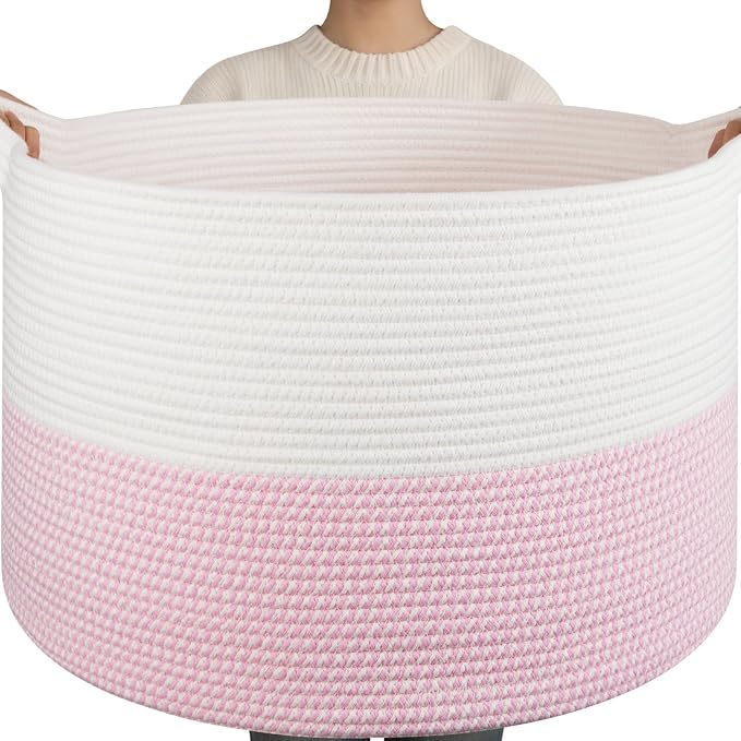 OIAHOMY 115L Extra Large Blanket Basket by MasterofSpaceOptimization
