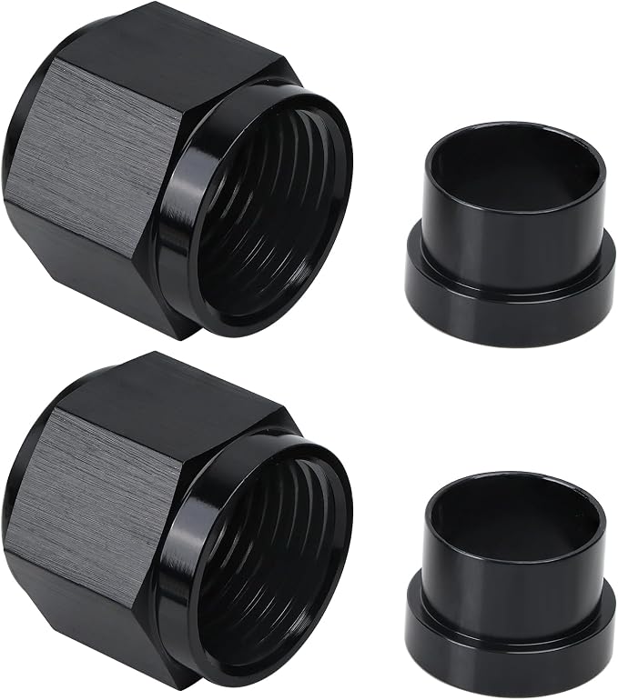 EVIL ENERGY 16AN Female Hardline Tube Nut & Sleeve Aluminum Fitting by EVILENERGY