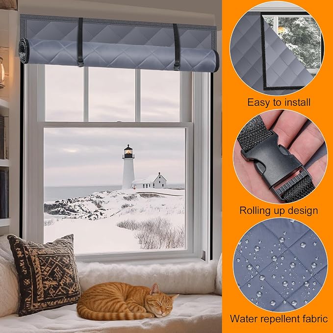 NNG 3 Layer 47x63in Thermal Insulated Window Cover - Image 6