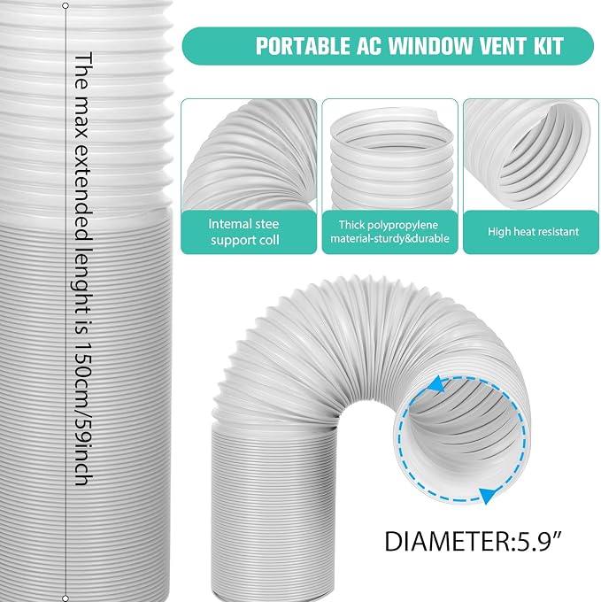 Portable Air Conditioner Window Vent Kit - Image 4