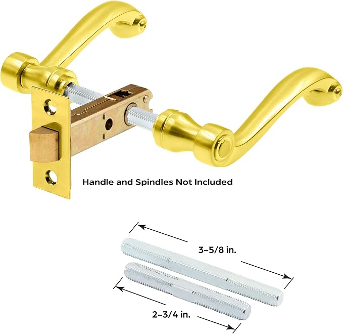 Prime-Line E 2281 Passage Door Latch, 9/32 In. and 1/4 In. Square Drive - Image 5