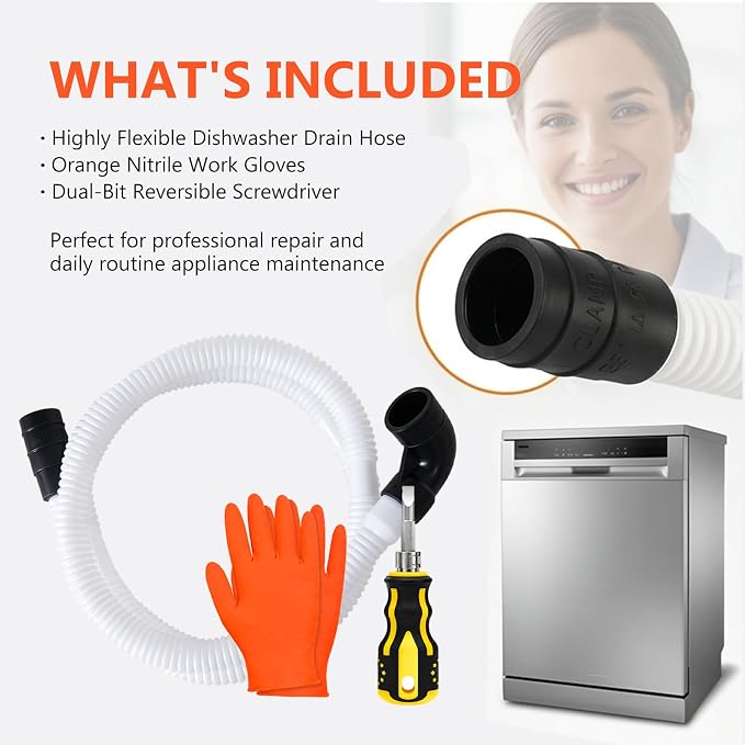 WPW10545278 Dishwasher Drain Hose 65 Inch, Compatible - Image 6