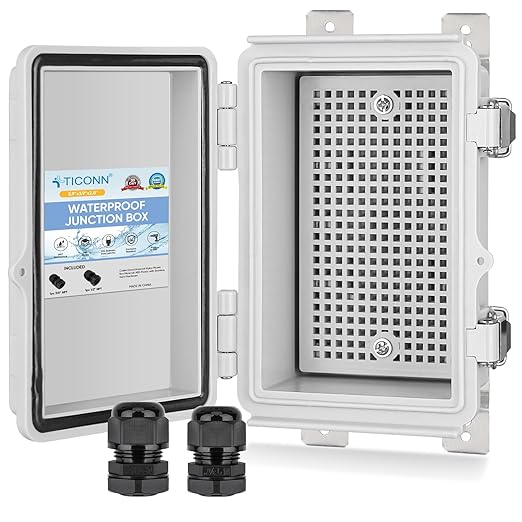 TICONN Outdoor Electrical Box Waterproof, ABS IP67 Junction Box Enclosure | by TICONN