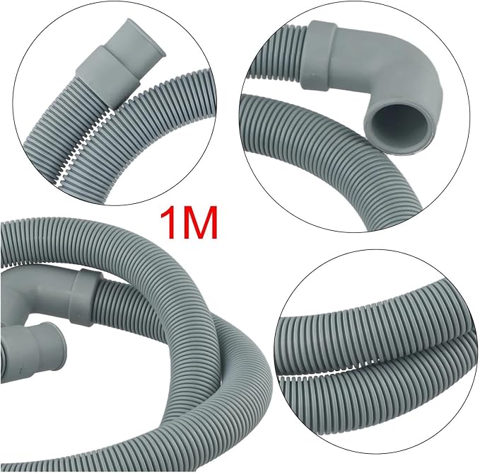 1/1.5/2M Extension Pipe Flexible Wash Machine Dishwasher Drain Outlet Hose - Image 5