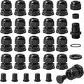30PCS 1/2" NPT Cable Gland, IP68 Waterproof Adjustable Strain Relief Cord by SHAOHUA
