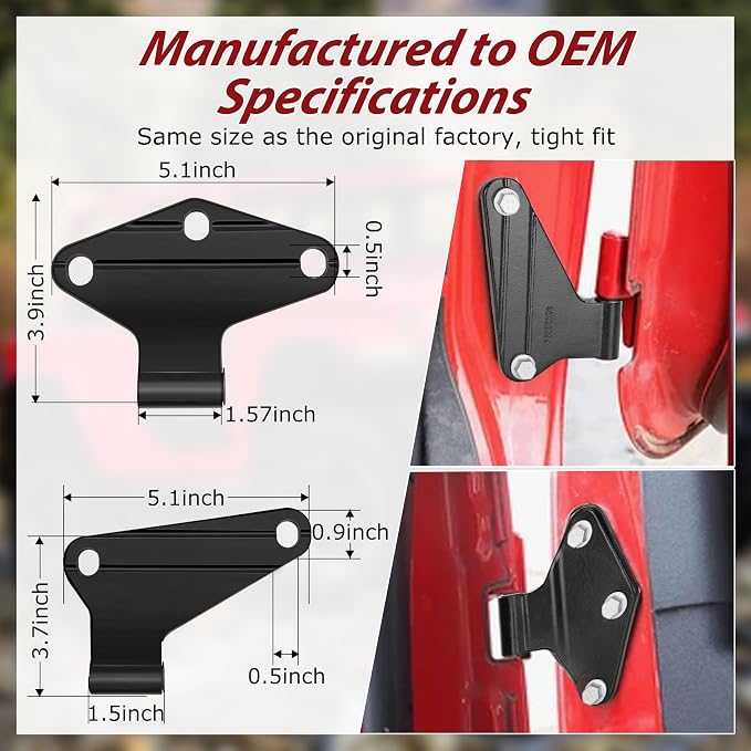Jeep Wrangler JK Interior 4 Door Hinge - Image 5