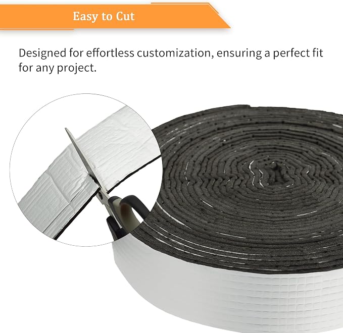 DOBTIM Foam Foil Pipe Insulation Wrap 3 in x 32 ft, Reflective Foil Insulation - Image 4