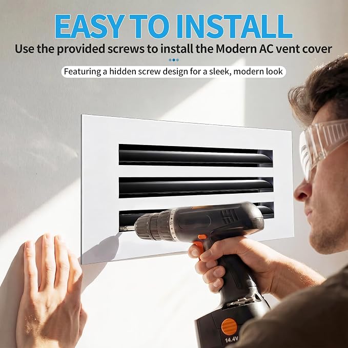28x6 Modern AC Vent Cover, Decorative Air Vent Register Grille - Image 4