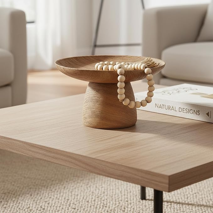 Braxio Faux Wood Decorative Bowl by BRAXIO