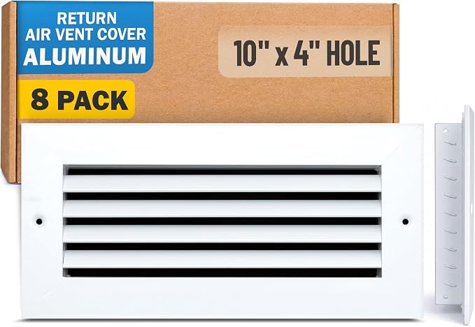 Fits 10x4 Hole | Aluminum Return Air Grille by Handua | Vent Cover Grill by Handua