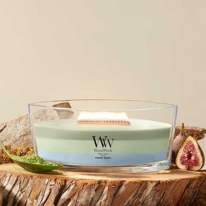 Woodwick Verdant Woods Ellipse Trilogy Candle - Image 2