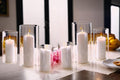 PHOSPHOR Hurricane Candle HoldersFor Pillar Candle Clear Glass Cylinder by PHOSPHOR
