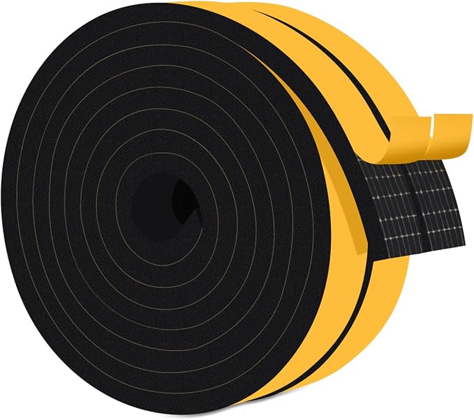 Foam Strips for AC & Doors, Blocks Drafts & Noise, Strong Adhesive | Reduces by Trisiki
