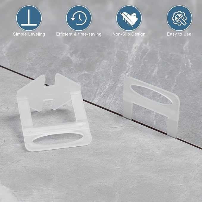 2000 Tile Spacers 1/8 Inch Tile Leveling Clips - Image 3