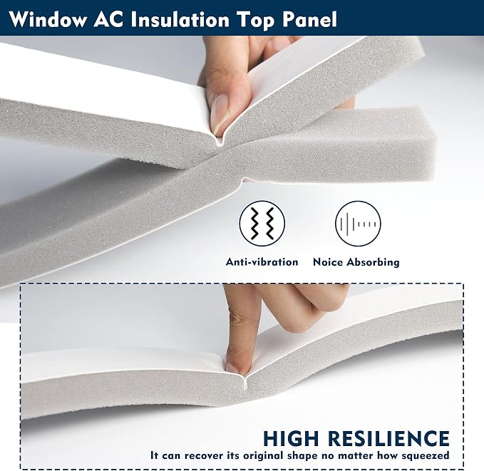 AC Insulation Side Foam Panels for Window AC Unit, Indoor Air Conditioner Cover - Image 4