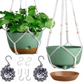 Set of 2-10 Inch Hanging Planters by Montresor