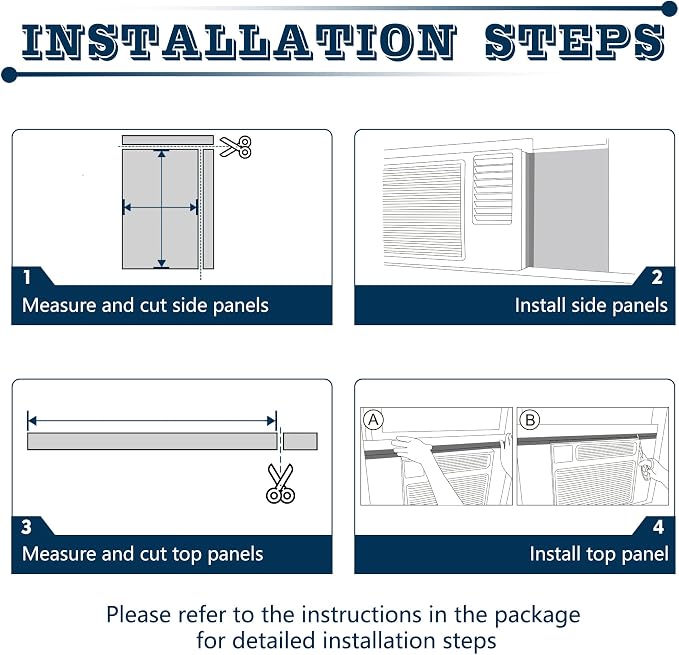 AC Insulation Side Foam Panels for Window AC Unit, Indoor Air Conditioner Cover - Image 7