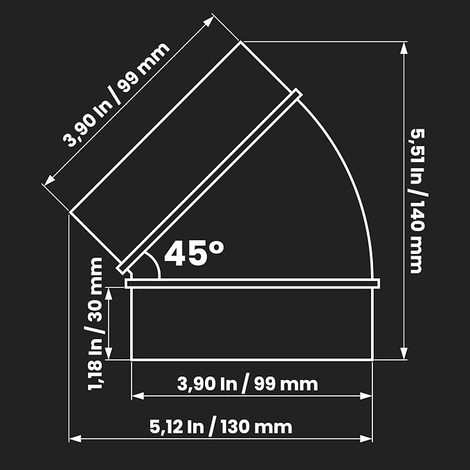 Repa Market 4 Inch Ducting Pipe Connector - Image 2