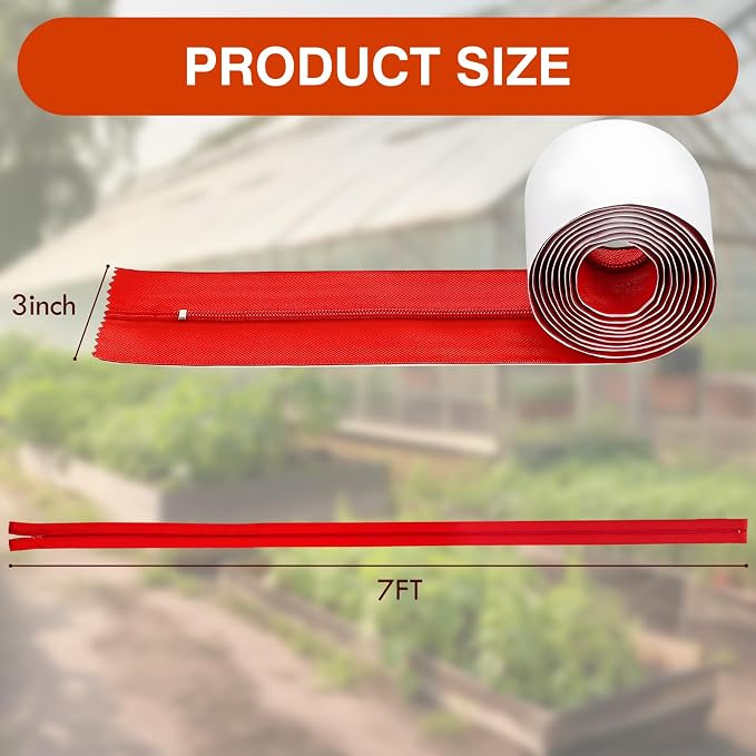 YUQILIN Heavy Duty Zipper Door for Dust Barriers, Heavy-Duty Dust-Proof - Image 2