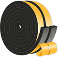 Weather Stripping, High Density CR, Strong Adhesive, 1 in x 1/2 in x 26Ft | by MIKONIYA