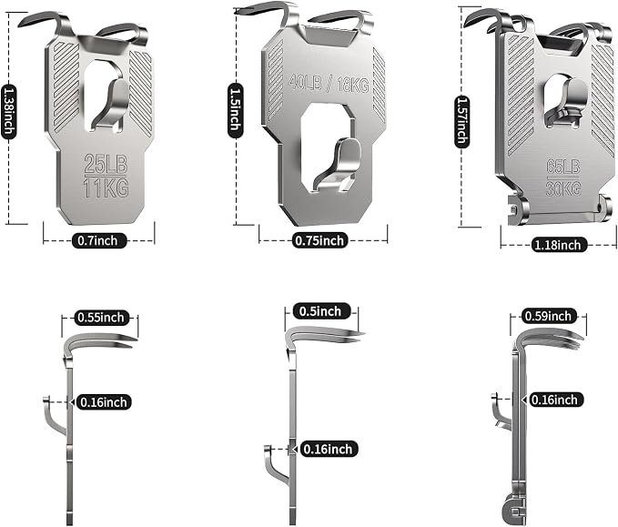 25 40 65 LB Picture Hangers Claw - Image 2