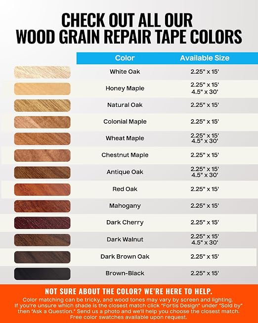 MATCH 'N PATCH Wood Grain Repair Tape - Image 3