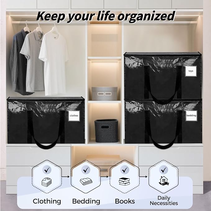 16 Pack Extra Large Clothes Storage Bins - Image 7