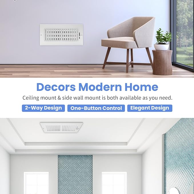 10 x 4 Inch Air Vent Covers for Wall or Ceiling - Image 7