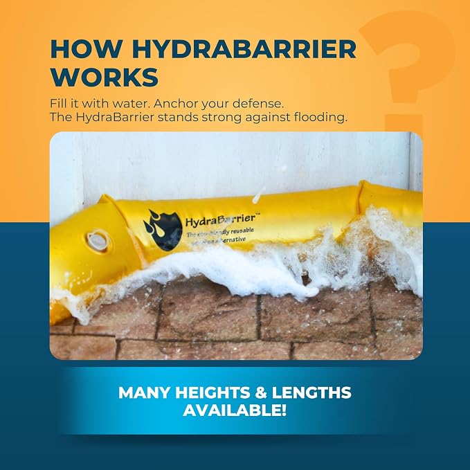 The Original HydraBarrier Standard Flood Barrier – 6 ft Long x 4 in High – Light - Image 3