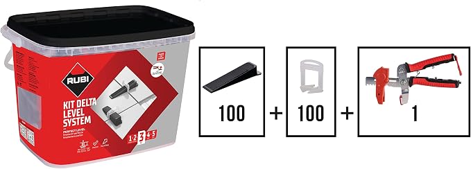 Rubi 1/16" Delta Tile Leveling System Kit - Image 2