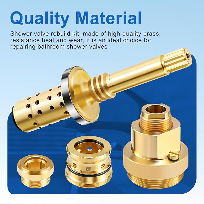 1 Set Shower Valve Rebuild Kit, TA-10 Flow Control Spindle & TA-4 Hot and Cold - Image 5