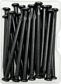 24Pcs 2 Inch Black Concrete Nails, Hardened Masonry Nails by ELOOGAA