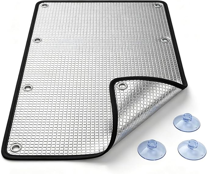 Reflective Window Film Privacy, Heat Control Aluminum Foil Window Insulation Kit by Unknown