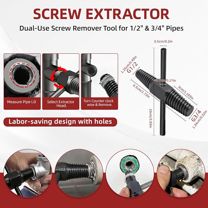 39PCS Plumbing Tool and Sink Wrench Set, Faucet tool - Image 7