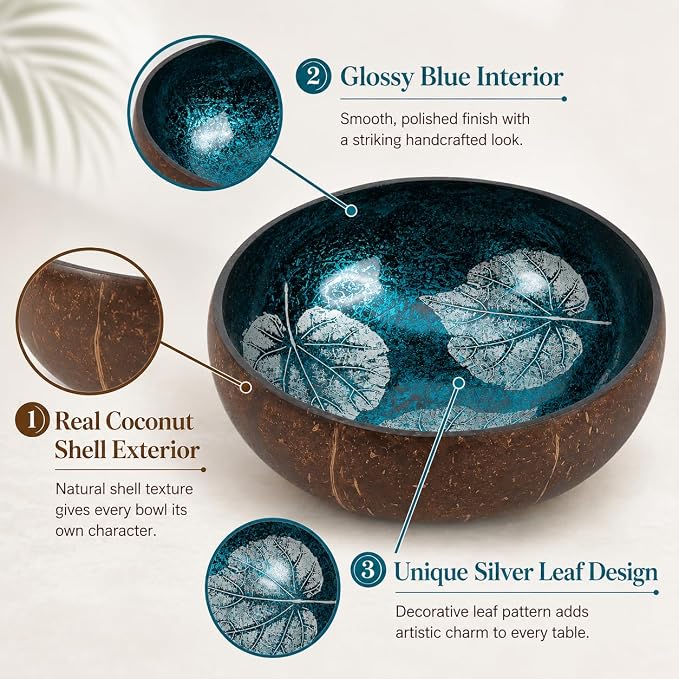 Natural Coconut Bowl Key Decorative - Image 4