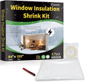 Large Patio Door Shrink Film Window Insulation Kit Cuttable by Flueen