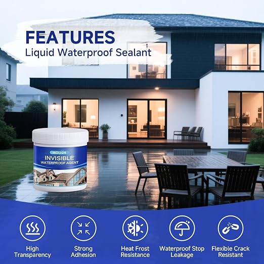 Transparent Waterproof Adhesive, 17.5oz Leak Invisible Waterproof Sealant - Image 3