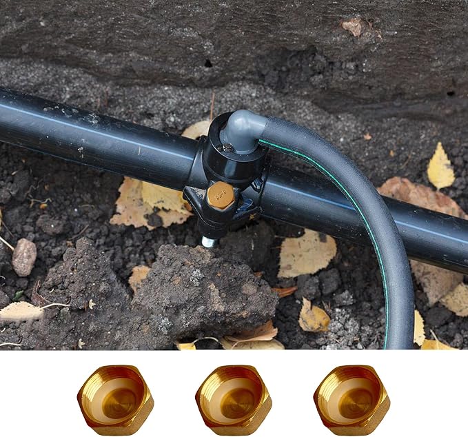 1/2" Brass Pipe Cap Hex Female End Caps Plug Plumbing Fitting - Image 7