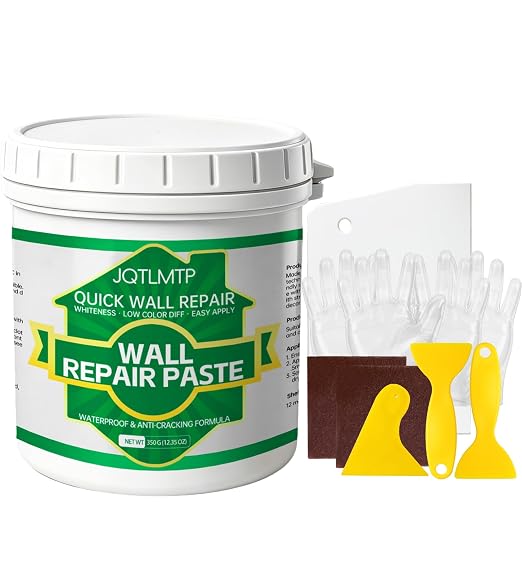 Wall Repair Paste 12 OZ, Drywall Crack & Hole Filler, Fast Drying Spackle by Unknown