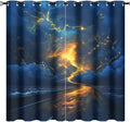 Nature Tornado Lightning Blackout Curtains by StyleYourHomeLoveYourSpace